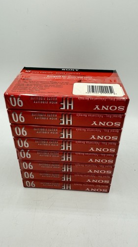 8 Pack Sony HF 90 Minute Blank Audio Cassette Tapes High Fidelity C-90HFL New - Picture 4 of 5