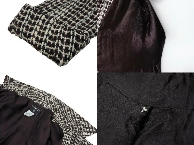 CHANEL Jacket Coco Button Tweed 01A P18117V10417 … - image 10