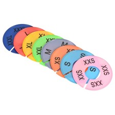 Clothes Dividers 8 Pack Clothing Rack Size Sorting Reusable Wardrobe Round Ha...
