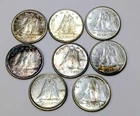 Lot of 8 CANADIAN SILVER DIMES 50%-80% silver