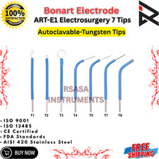 New  Bonart Electrode Set For The ART-E1 Electrosurgery 7 Tips - Dental