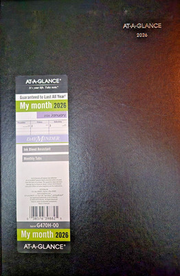 AT-A-GLANCE 2026 Planner Monthly 8 X 11-3/4 Large Hardcover Dayminder Bl