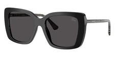 Burberry BE4456 4165/87 Black/Dark Grey Lens 54mm Women's Sunglasses