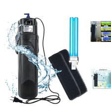 UV Aquarium Filter for 40-80 Gallon Tanks - Submersible Pump Filters Included
