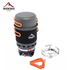 Widesea Camping Cooking System with Heat Exchanger Outdoor Gas Burner Stove Tour