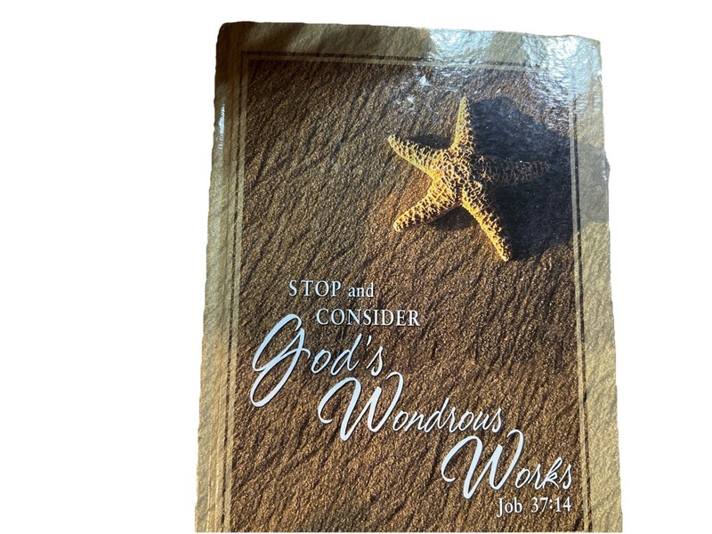Starfish Journal Book with attached bookmark