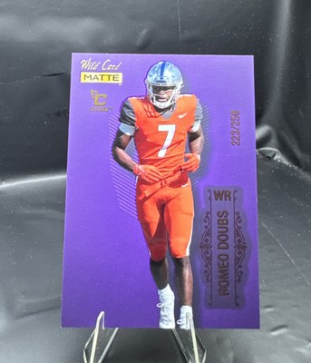 2022 Wild Card Matte Purple Chase Romeo Doubs /250 Packers Nevada