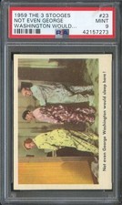 1959 THE 3 STOOGES #23 NOT EVEN GEORGE WASHINGTON PSA 9 *DS15689