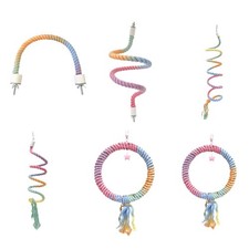 Bird Rope Toy Bird Cage Toy Colorful Climbing Rope