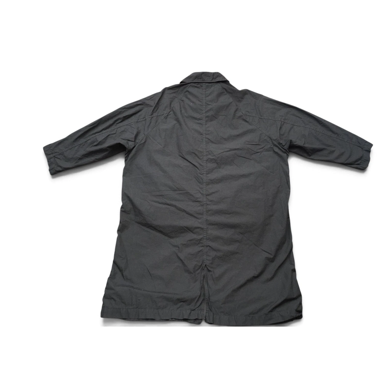 Ordinary Fits Quilt Deli Coat Mens 1 Black Cotton Japanese Shop Workwear Jacket - product detail image 8
