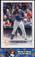 J.J. Matijevic 2022 Topps Update #US297 Houston Astros Rookie RC