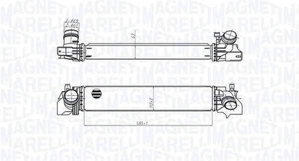 Magneti Marelli LadeluftküHler 351319205540 FüR Mini F56 F55 Cooper One First-image
