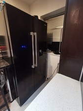 Swan SR70111B American Double Side By Side Fridge Freezer  Black