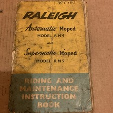 Raleigh Rm4 Rm5 Maintenance Instructions Book