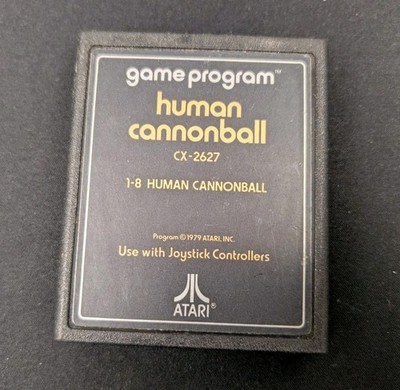 Human Cannonball (Text Label) (A26, 1978) Game Only | Tested | Authentic