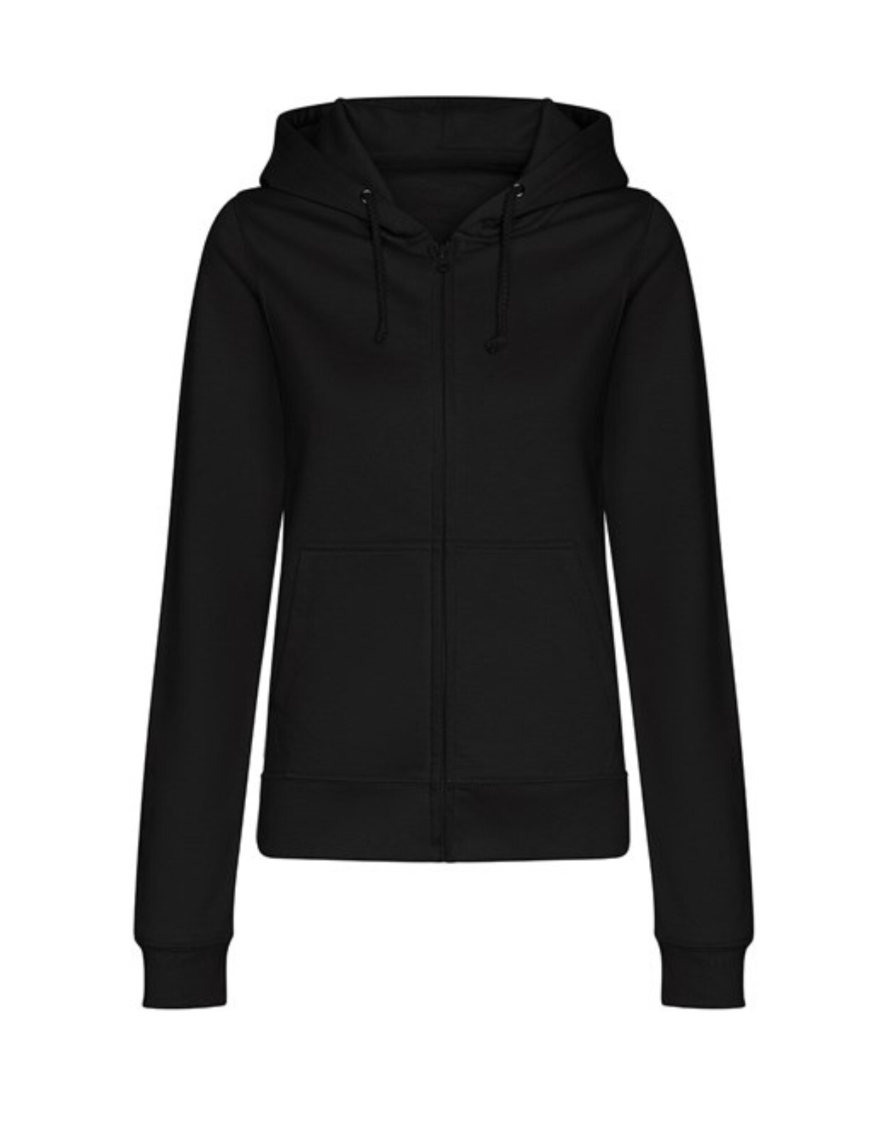 AWDis Ladies Plain Full Zip Up Hoodie Sweatshirts Womens Zipped