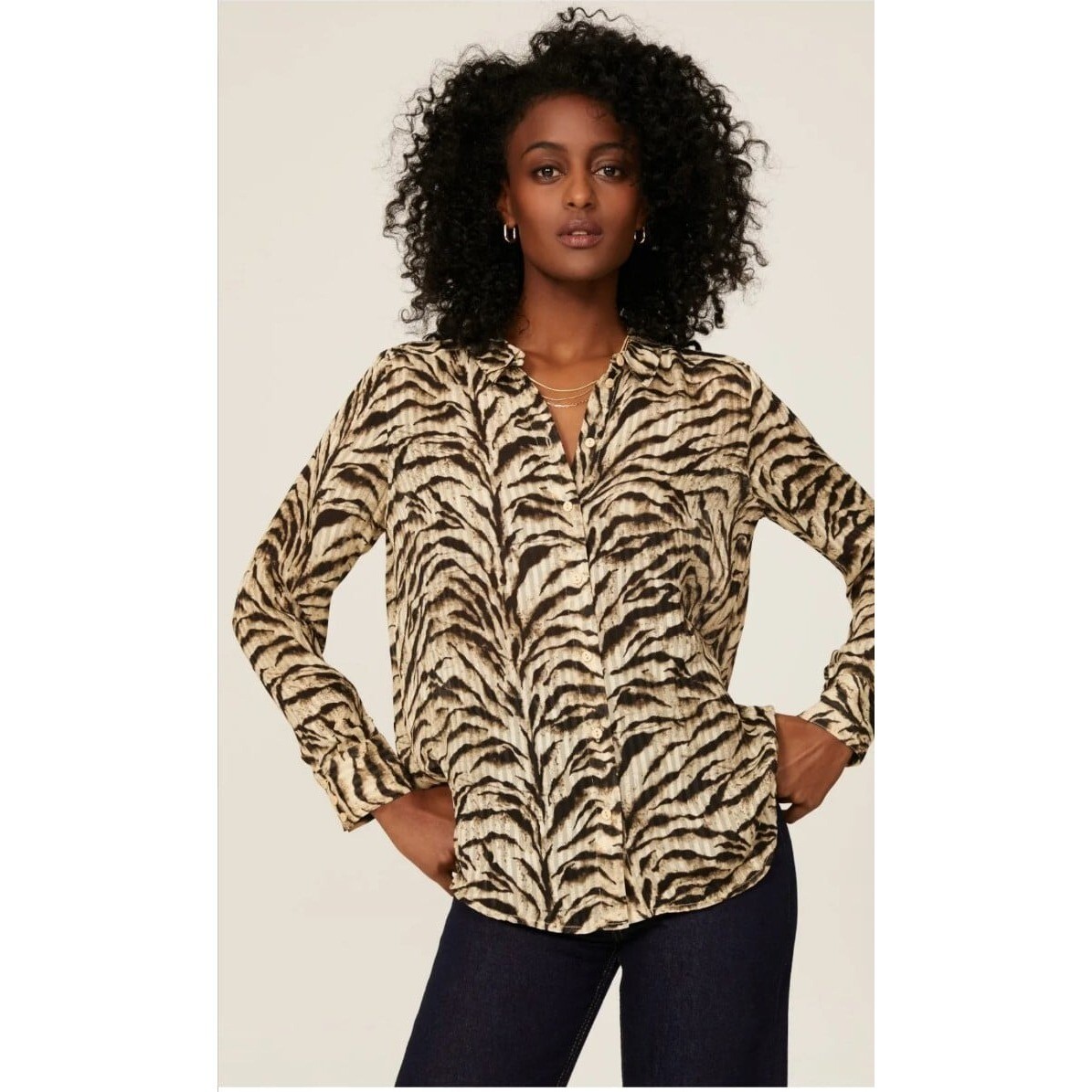 DuscleBBElma blouse - Zebra print
