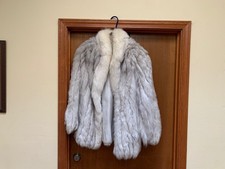 Women Real Silver Fox Fur Coat Natural Full Pelt Fluffy Jacket Thick Outwear