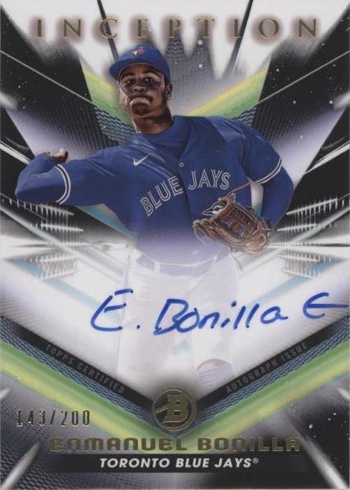 Bowman Inception 2023 Bowman Inception - Autographs Enmanuel Bonilla #BPA-EB /200 (AU ...