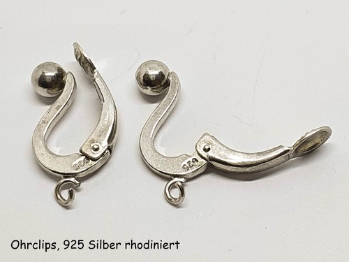 Silber Ohrringe, Ohrstecker, Ohrclips mit Swarovski Herz Vitrail Medium handmade - Bild 12 von 12