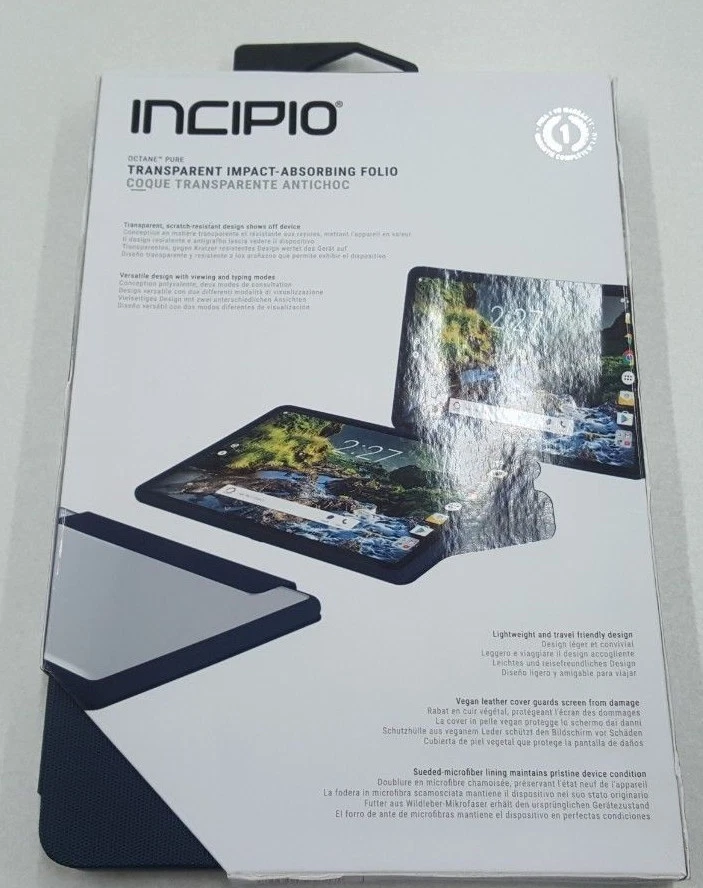 Incipio Faraday Octane Pure Folio Case + Stand For Verizon Ellipsis 10 HD New - Image 2 of 2
