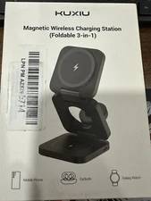 X55 Foldable 3 in 1 Charging Station for Apple Devices, 15W Fast Magnetic Wirele