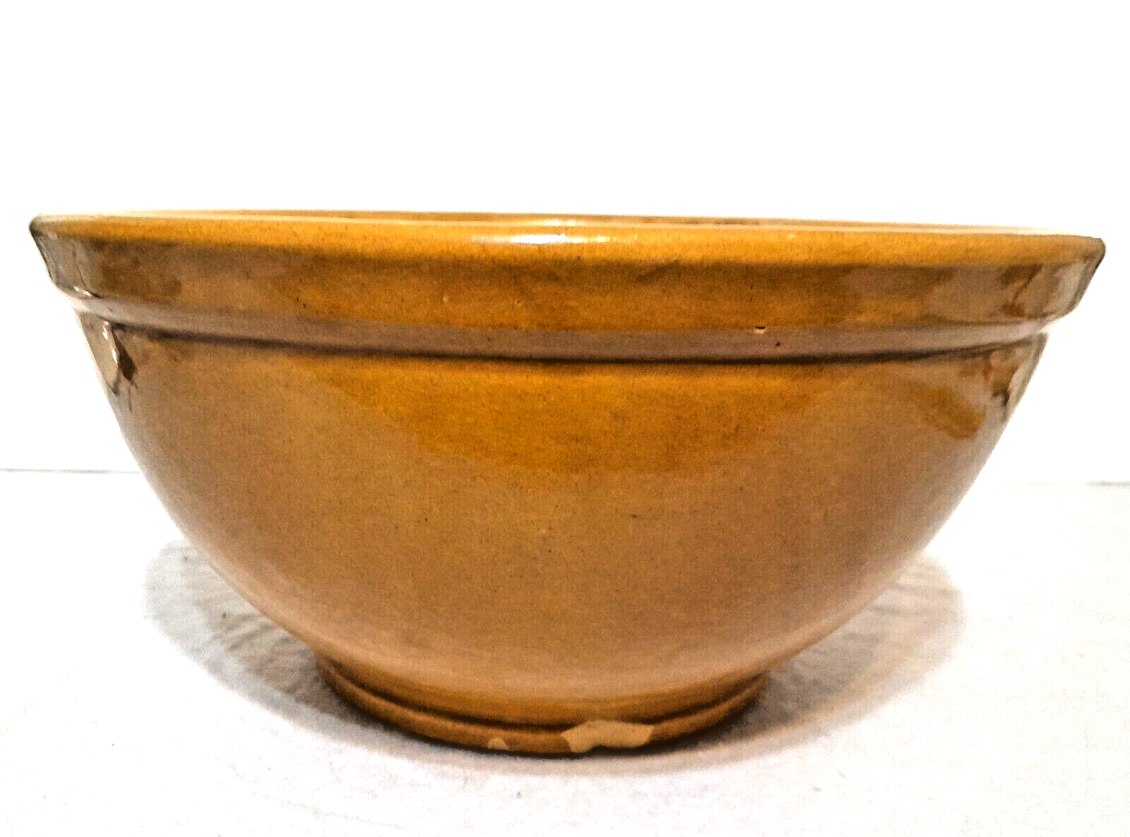 Vintage Yellow Ware Large Mixing Bowl 9 eBay