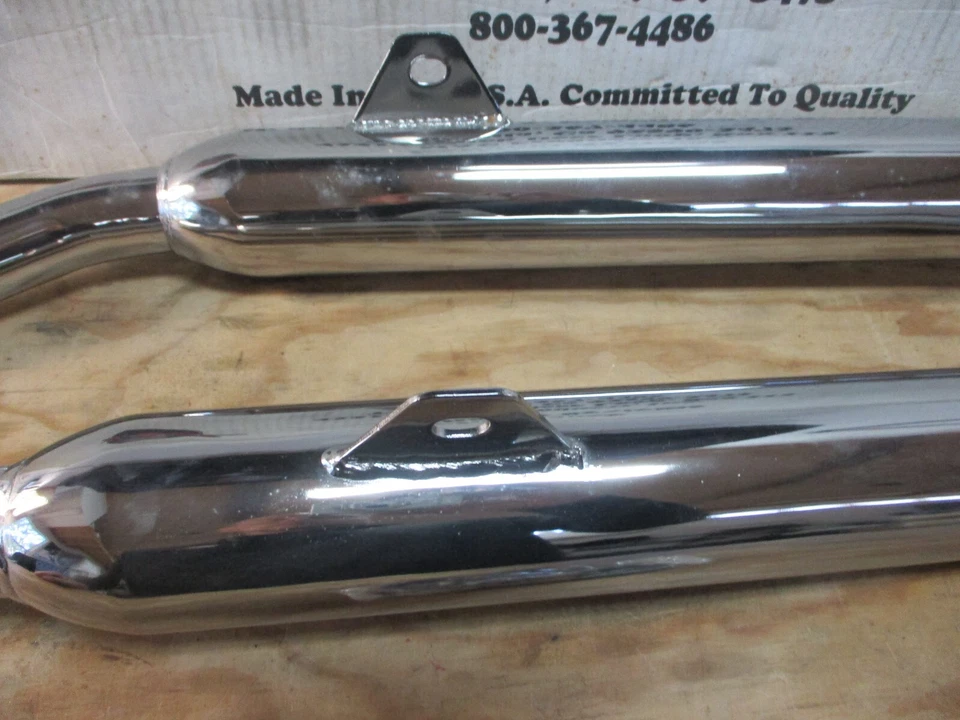 NUEVO 1975-1978 HONDA GL1000 GOLDWING SILENCIADORES TUBO ESCAPE TRASERO MAC 001-1715 Foto 3 de 4