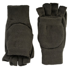 Jack Pyke Shooters Mittens Olive Green Mens Gloves Hunting Fishing Sniper Mitts