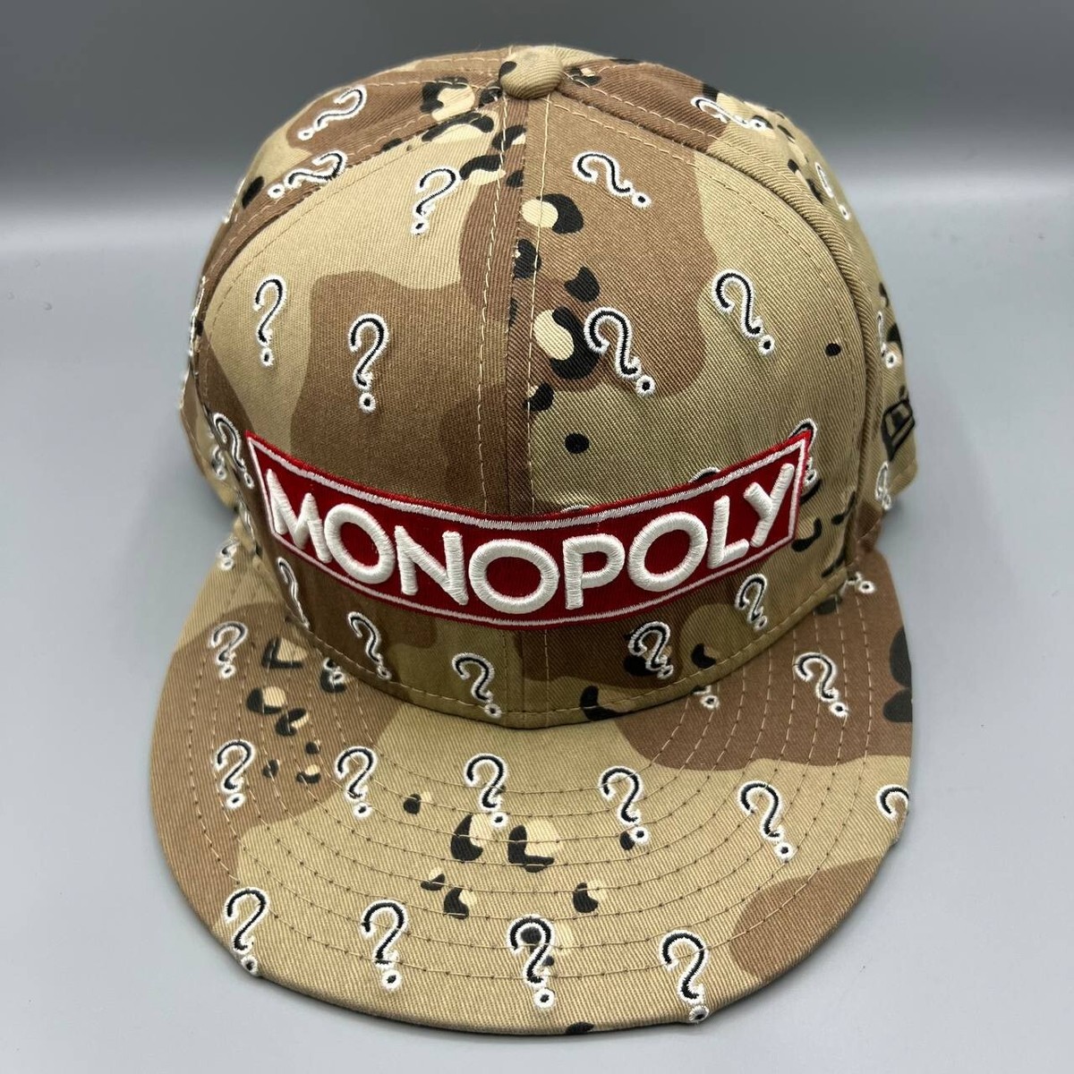 Monopoly Hat Men 1/2 Brown Black Camo 59Fifty New Era Fitted Cap
