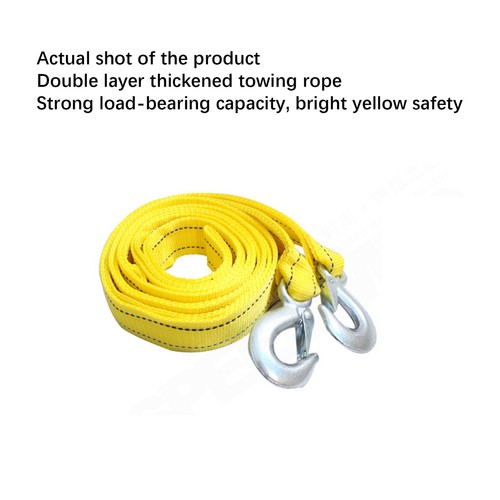 6-8Tons Tow Strap with 2 Hooks Vehicle Heavy Duty Recovery Rope For EmergencyCar - Picture 10 of 14