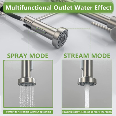 Touchless Kitchen Faucet Motion Sensor Smart Kitchen Sink Faucet with Pull do...