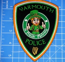 Yarmouth Massachusets POLICE St. Paddy patch-GP