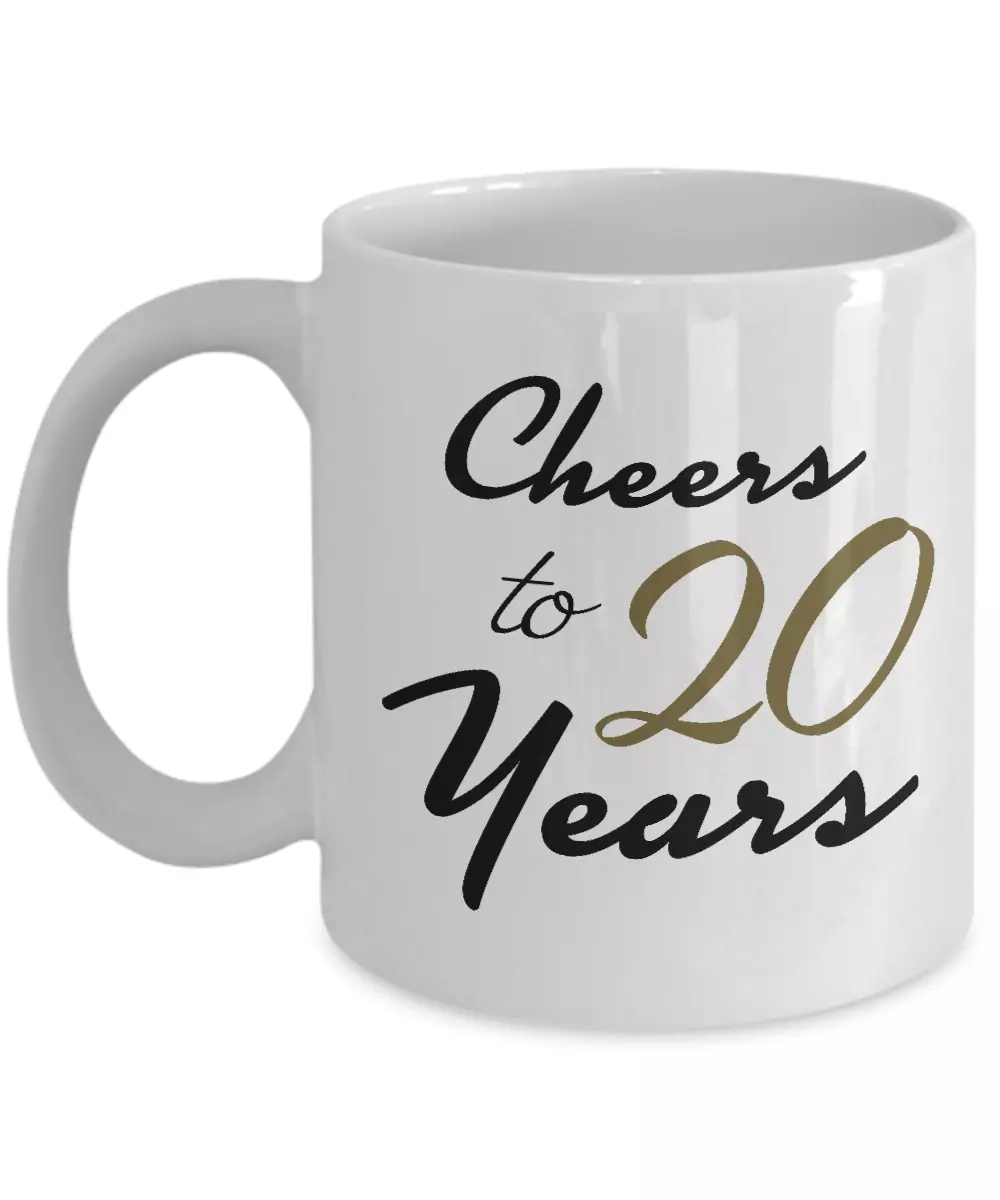 20th Birthday Gifts for 20 Year Old Women Her Girl Ideas, Cheers to 20  Years Mug