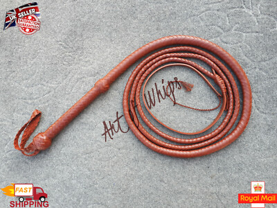 Echtes Känguruleder 10 Fuß lang 12 Zöpfe Top strapazierfähig maßgefertigt Bullwhip