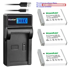 Kastar Battery USB Charger for Canon NB-6L NB6LH CB2LY Canon PowerShot SX280 HS