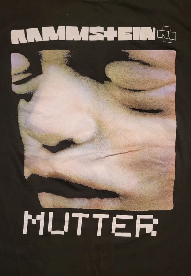 Camiseta rara vintage 2001 Rammstein Mutter Band Tour XL Foto 2 de 4