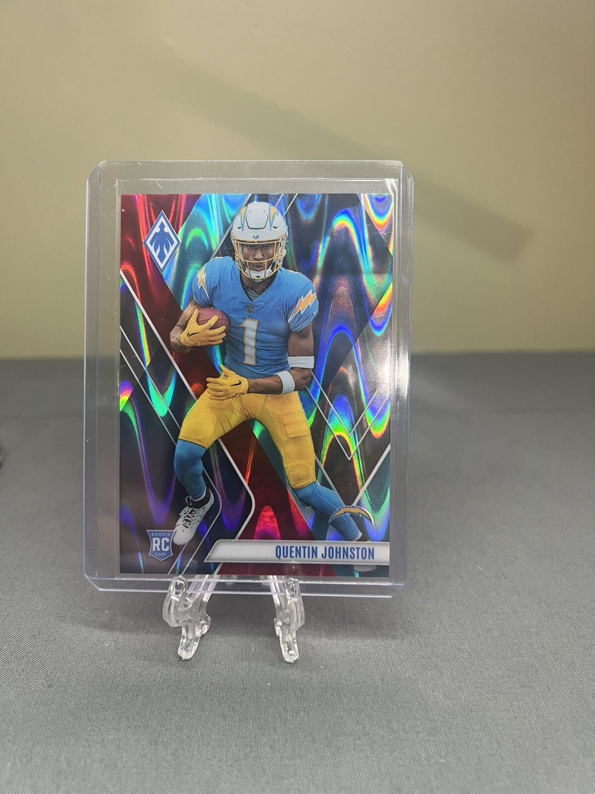 2023 Panini Phoenix - Rookies Fire & Ice #107 Quentin Johnston /50 (RC) Chargers