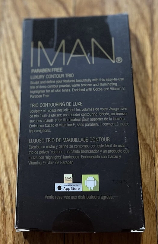 IMAN Cosmetics 豪华 CONTOUR 三色盘 全新带盒 — 第 3/4 张图片