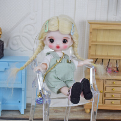16cm 1/8 Mini BJD Puppe Schöne Mädchen DIY Spielzeug Vollem Set Kleidung Outfits