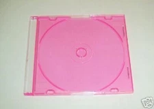 SALE! 10 NEW QUALITY 5.2MM SLIM CD JEWEL CASE,LIGHT PINK TRAY PSC16-LTPINK 