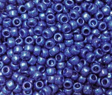 Cobalt Luster 9x6mm Pony Beads made in USA 500pc kids church school crafts