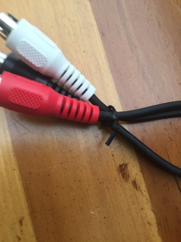 6" ' Y ' RCA splitter cable dual male to 1 female 2M / 1F - Picture 11 of 12