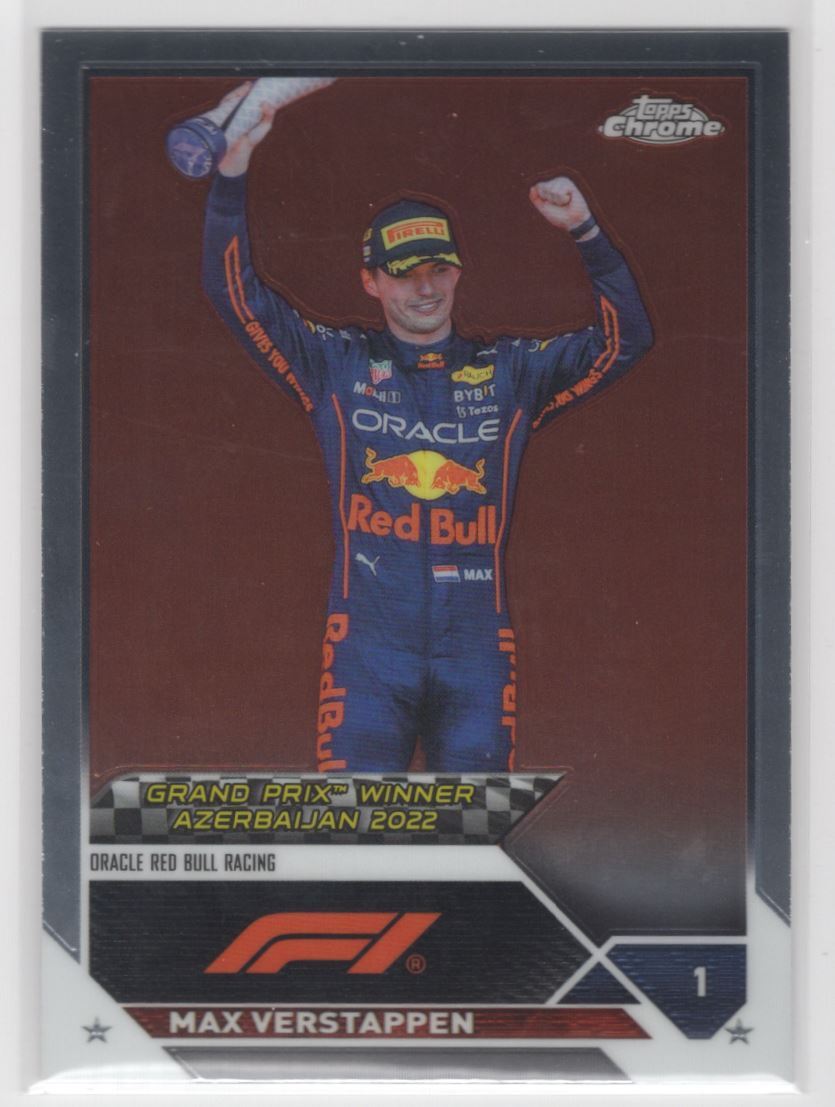 2023 Topps Chrome Formula 1 Max Verstappen Oracle Red Bull Racing #151