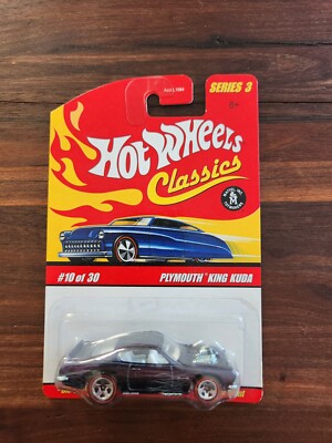 2006 Hot Wheels Classics Plymouth KING KUDA Series 3 #10/30 Metallic Black