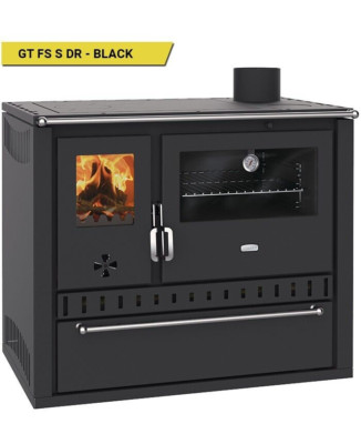 Küchenofen Holzherd Prity GT FS S DR Schwarz 15kW EEK- A Bimschv2