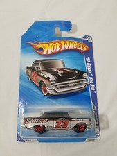 2010 Hot Wheels 103 '57 Chevy Bel Air - Edelbrock - HW Performance - Black