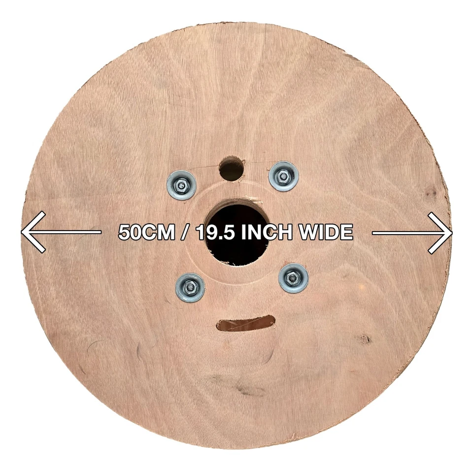 50CM SCHWERLAST HOLZ KABELTROMMEL ROLLE SPERRHOLZ PROJEKTTISCH - NEUWERTIG - Bild 2 von 4