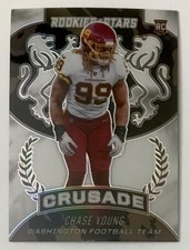 2020 Rookies & Stars NFL Football Crusade Chase Young Silver Prizm RC #CR-28!