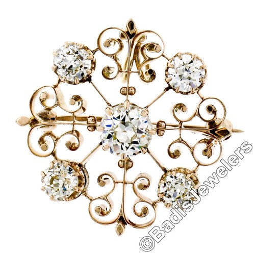 Antique Victorian 14k Gold 2.40ct Old 